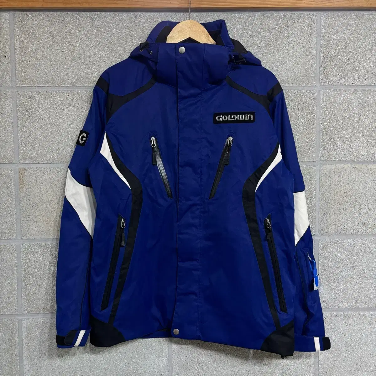 スキー GOLD WIN SWEDEN ALPINE TEAM JACKET Vintage Goldwin Sweden Alpine'95 Hooded Ski Jacket